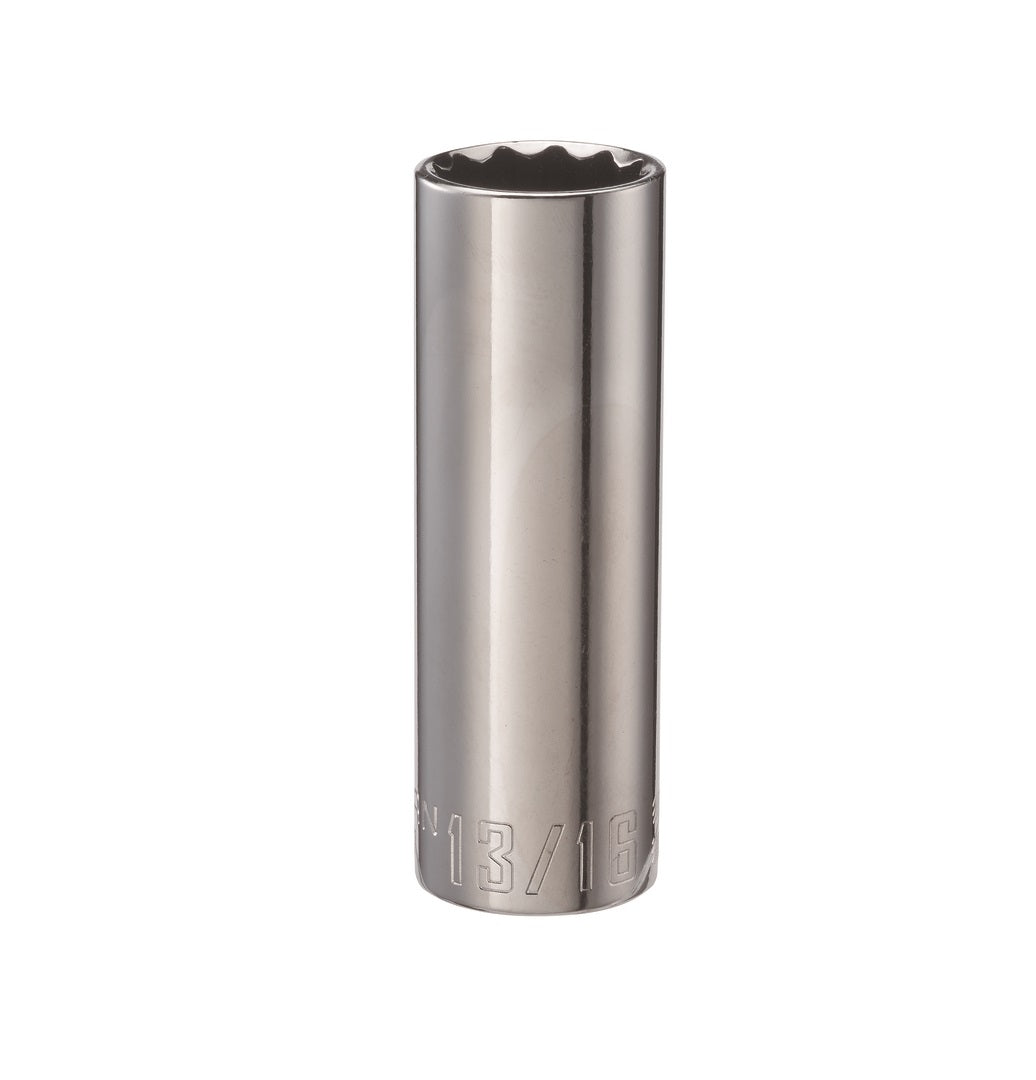 Craftsman CMMT47527 SAE 12 Point Deep Socket, 13/16 inch x 1/2 inch