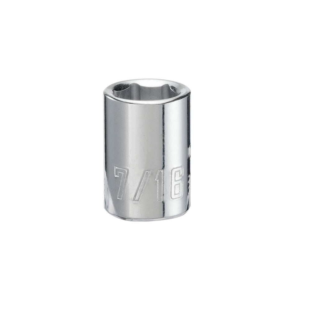 Craftsman CMMT43002 SAE 6 Point Shallow Socket, 3/8 Inch x 7/16 Inch