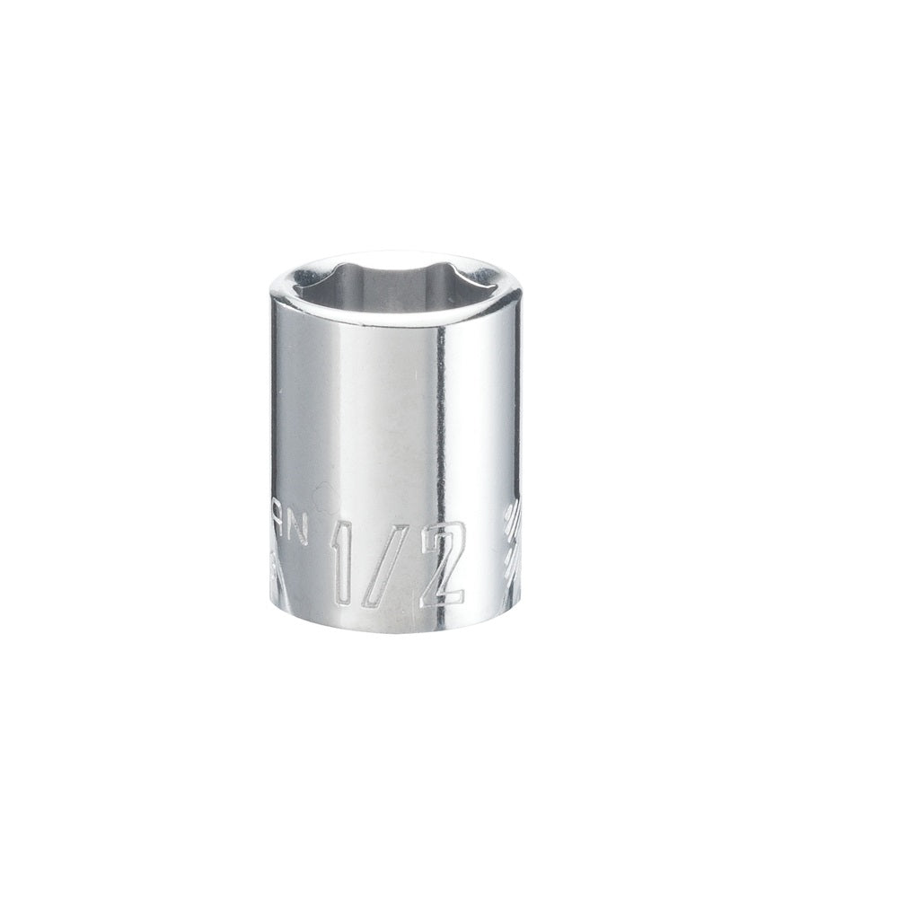 Craftsman CMMT43003 SAE 6 Point Standard Shallow Socket, 3/8 Inch x 1/2 Inch