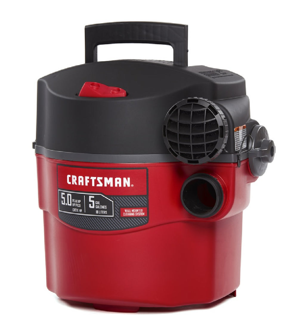 Craftsman CMXEVBE17925 Corded Wet/Dry Vacuum, 120 Volt, 5 Amps