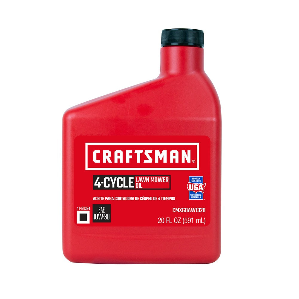 Craftsman CMXG0AW1320 10W-30 4-Cycle Lawn Mower Motor Oil, 20 Oz