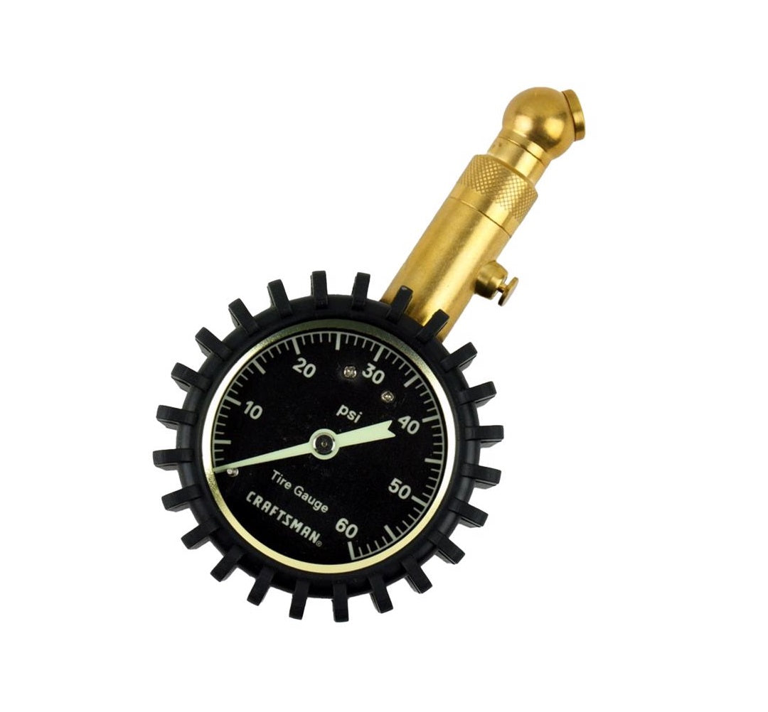 Craftsman CMXZTSG0000NB 60 psi Dial Tire Pressure Gauge, 60 psi