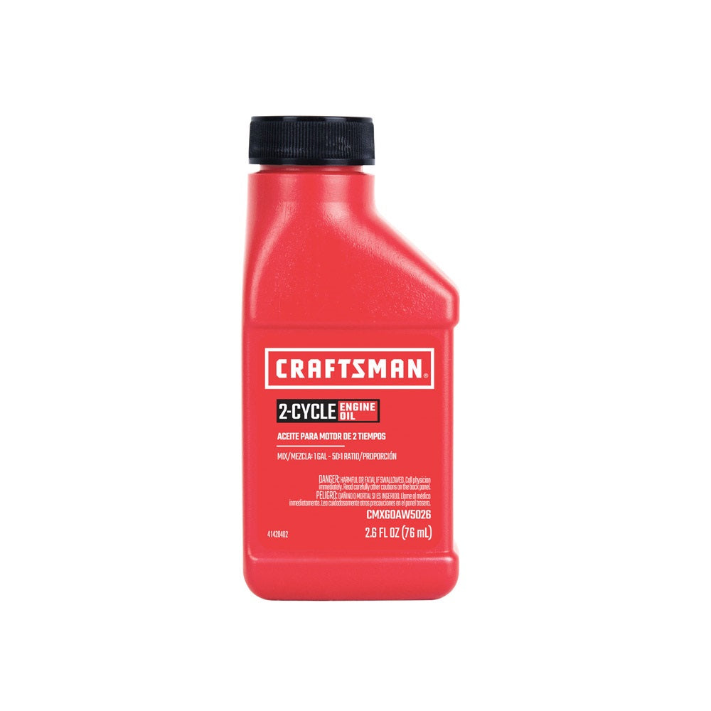 Craftsman CMXG0AW5026 2-Cycle Premium Motor Oil, 2.6 Oz