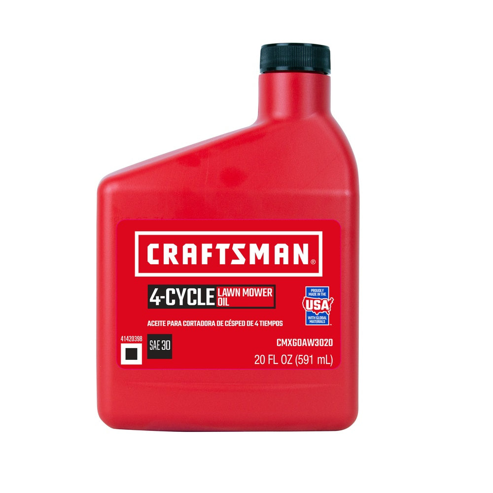 Craftsman CMXG0AW3020 SAE 30 4-Cycle Lawn Mower Motor Oil, 20 Oz