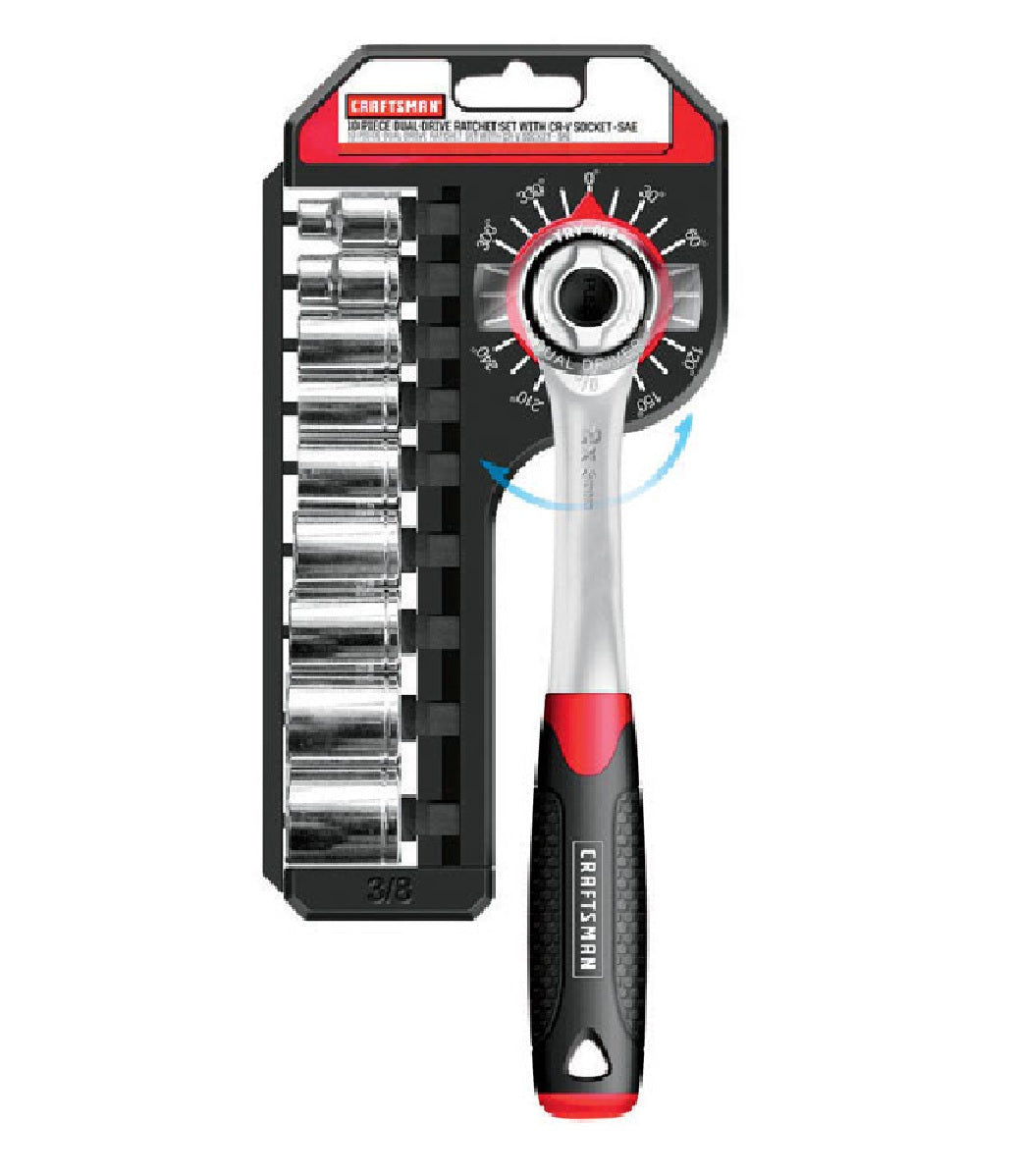 Craftsman 00943995 SAE Dual Drive Ratchet, 3/8 Inch Drive