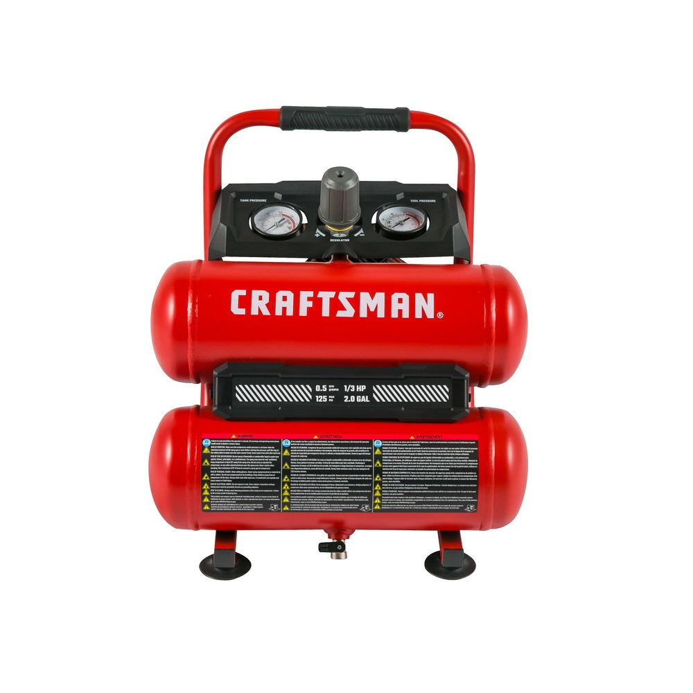 Craftsman 0220242 Twin Stack Portable Air Compressor, 125 PSI
