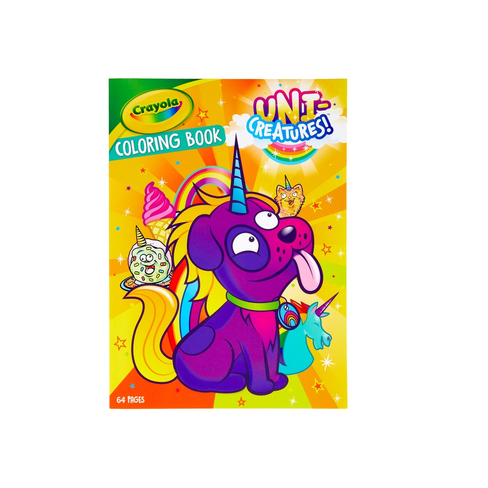 Crayola 04-0673 Uni-Creatures Coloring Book Paper, Multicolored