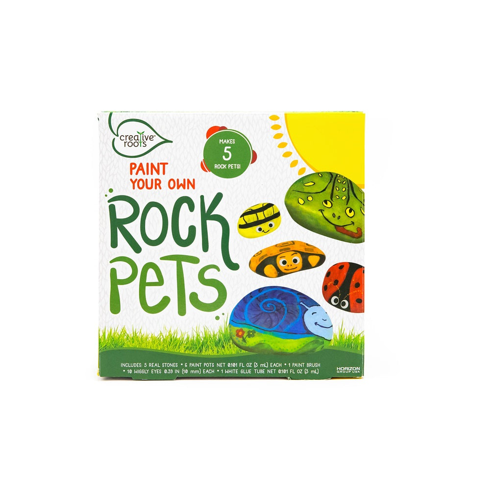 Creative Roots 69263A Paint Your Own Rock Pets Activity Kit, Paper/Plastic
