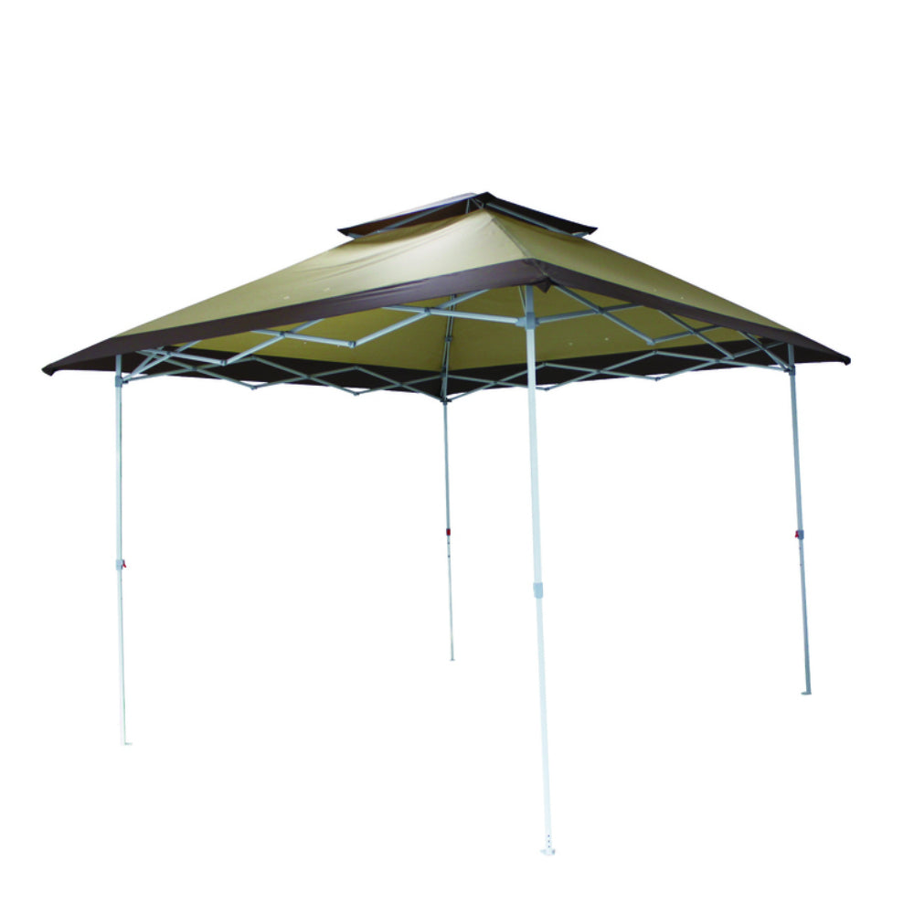 Crown Shade MS144-150D Mega Shade Polyester Canopy, 11 ft. x 12 ft. x 12 ft, Brown