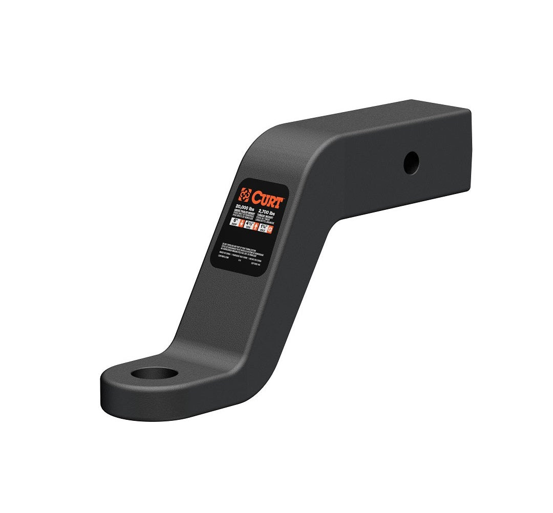 Curt 45459 Commercial-Duty Ball Mount, Carbon Steel, Black