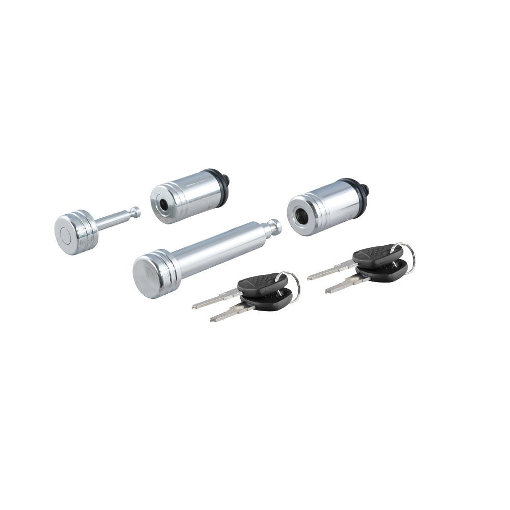 Curt 23526 Hitch and Coupler Lock Set, Carbon Steel, Chrome
