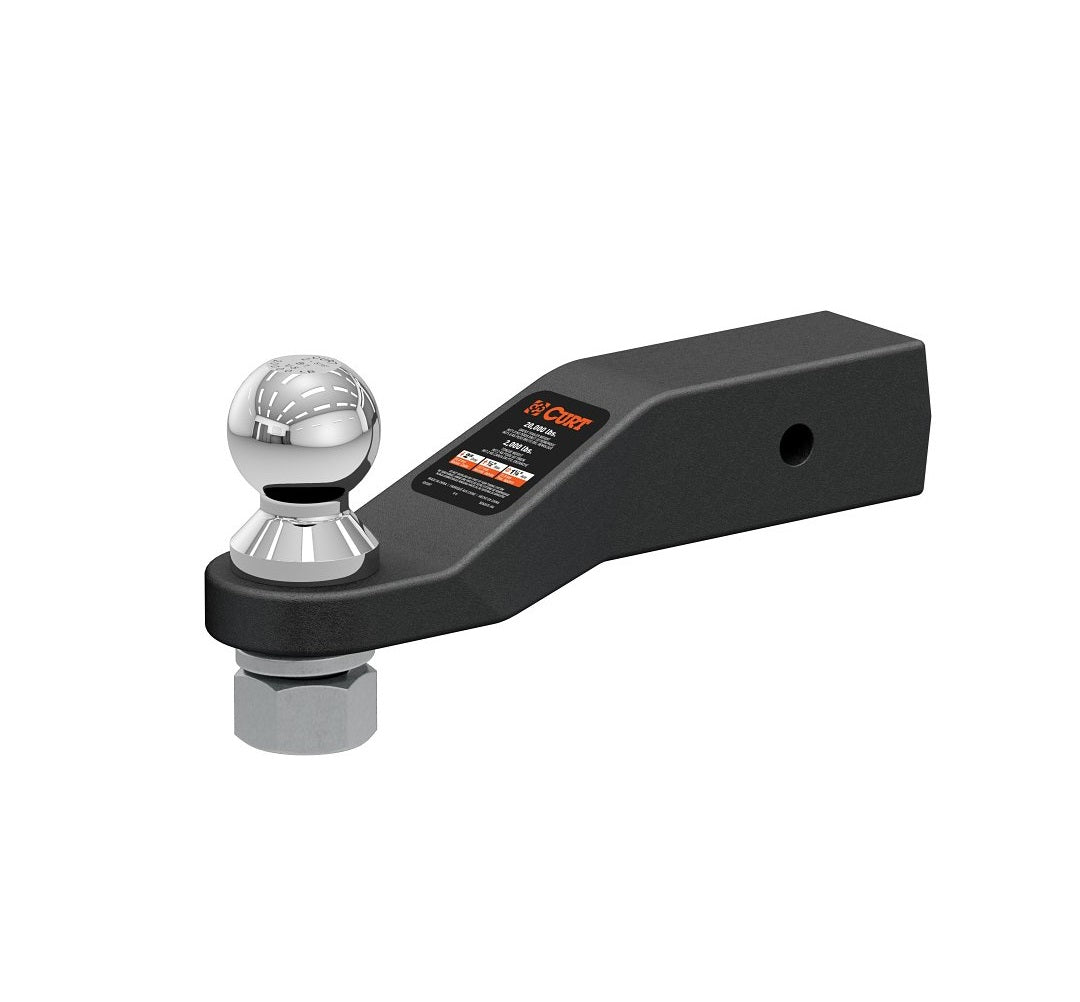 Curt 45371 Loaded Ball Mount, Steel, Black