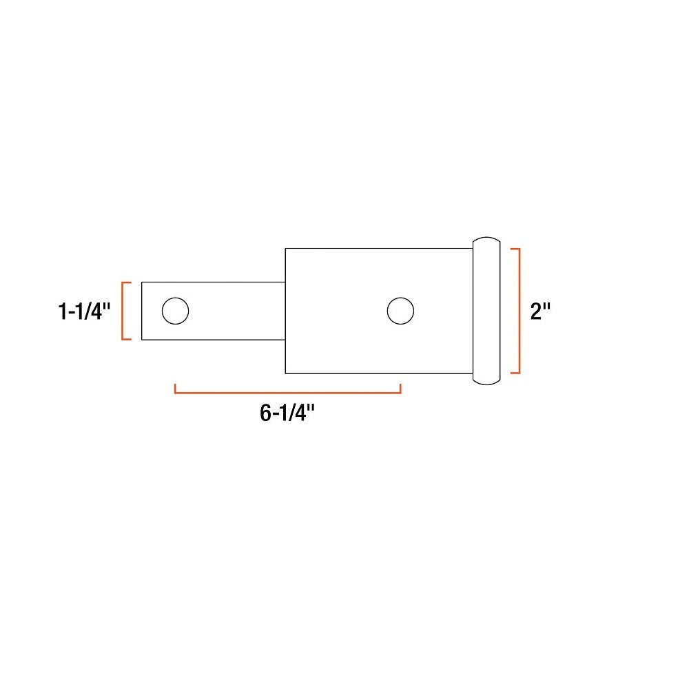 Curt 45785 Receiver Tube Adapter, Black, Carbon Steel