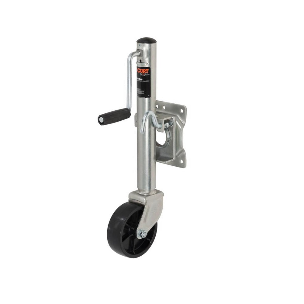 Curt 28101 Trailer Jack, Silver