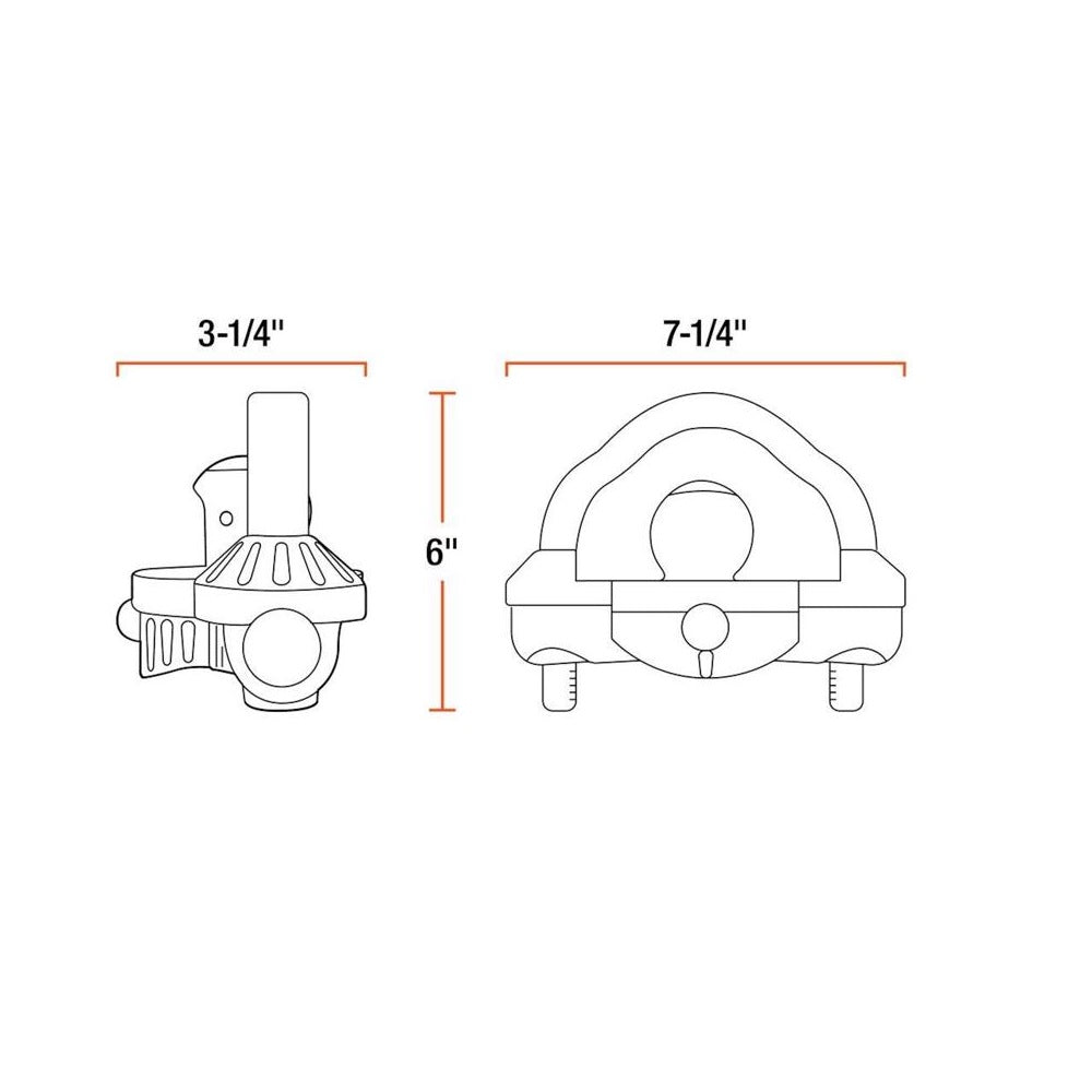 Curt 23659 Universal Trailer Coupler Lock, Gray, Metal