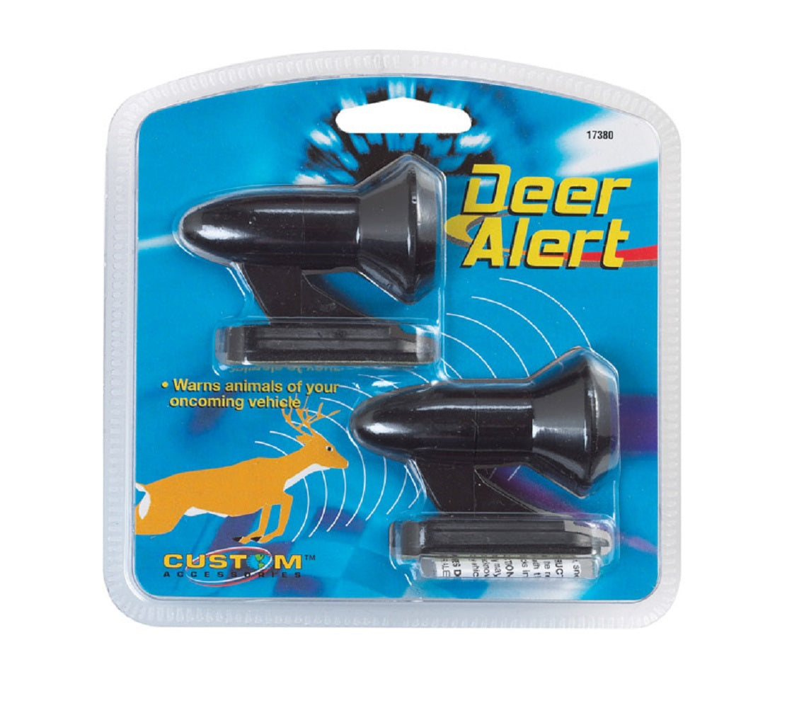 Custom Accessories 17380 Deer Alert Warning Whistle, Black