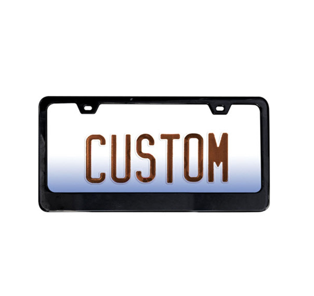 Custom Accessories 92870 License Plate Frame, Black