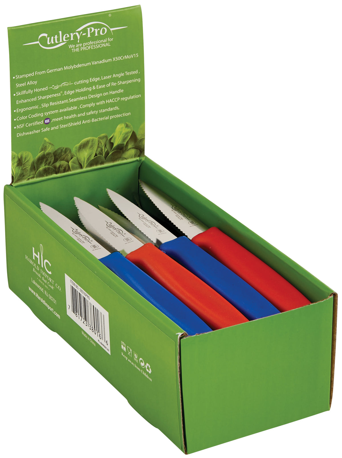 Cutlery-Pro 38016PRO Serrated Utility Knife, Assorted Colors