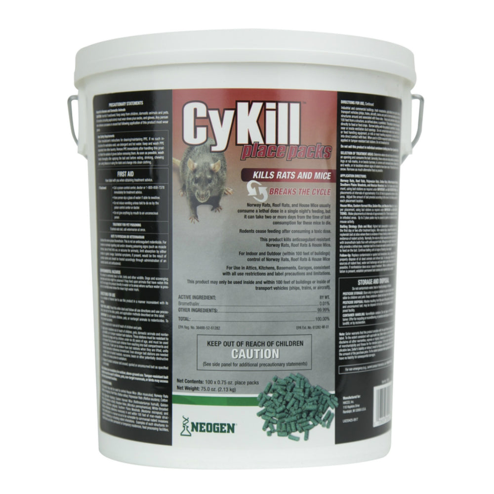 Neogen 112837 CyKill Bait Packs For Mice and Rats, 0.75 oz