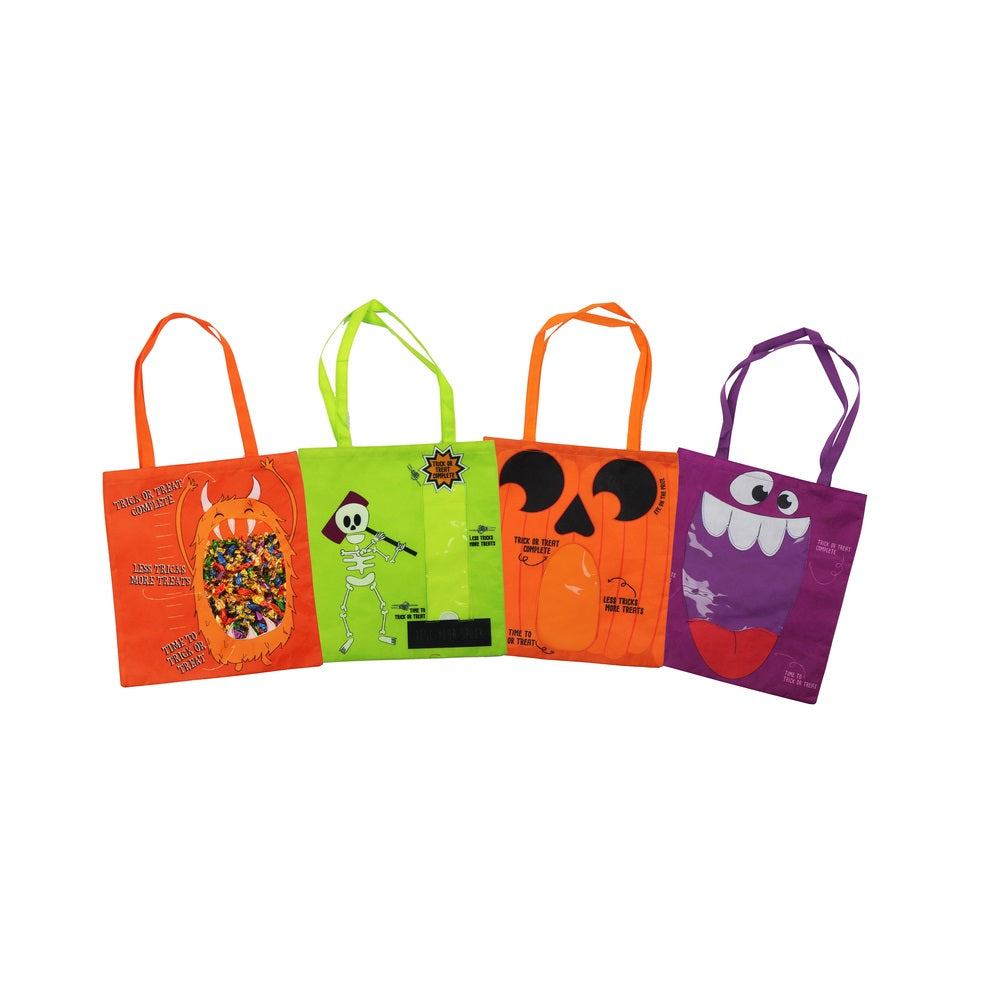 DM Merchandising H-TTMB Meter Bag Halloween Treat Bags, Assorted Colors