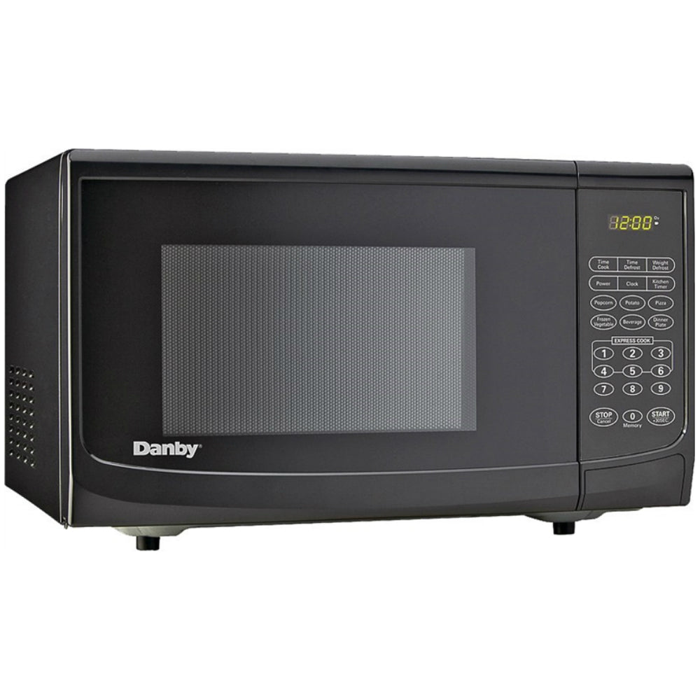 Danby DBMW0720BBB Countertop Microwave Oven, Black, 0.7 cu-ft