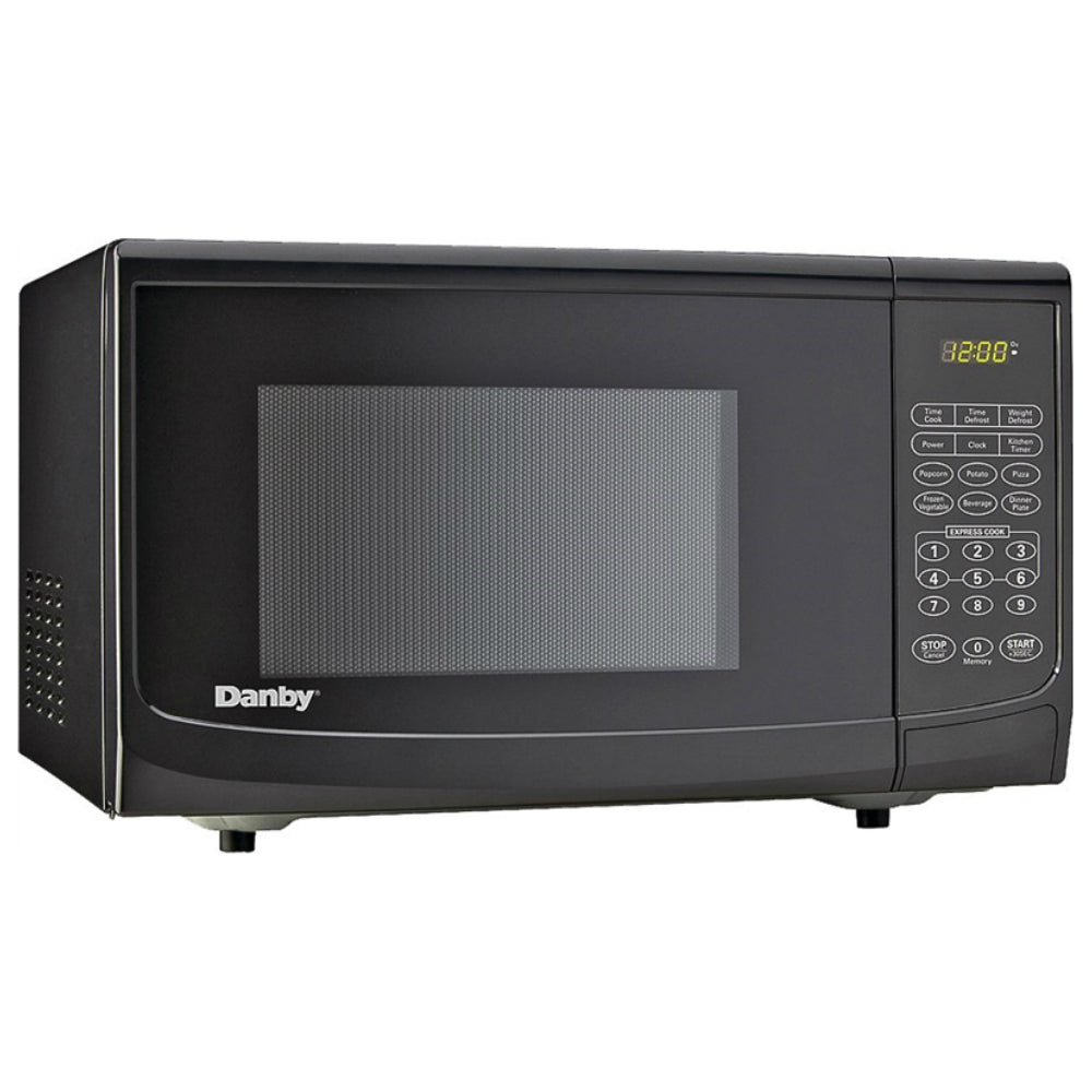 Danby DBMW0720BBB Countertop Microwave Oven, Black, 0.7 cu-ft