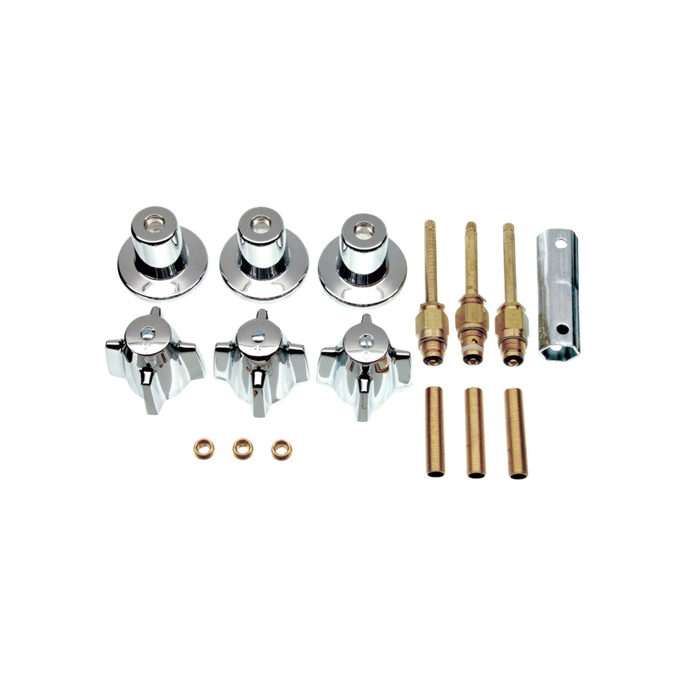 Danco 9D00039646  3-Handle Remodeling Kit for Central Brass, Chrome