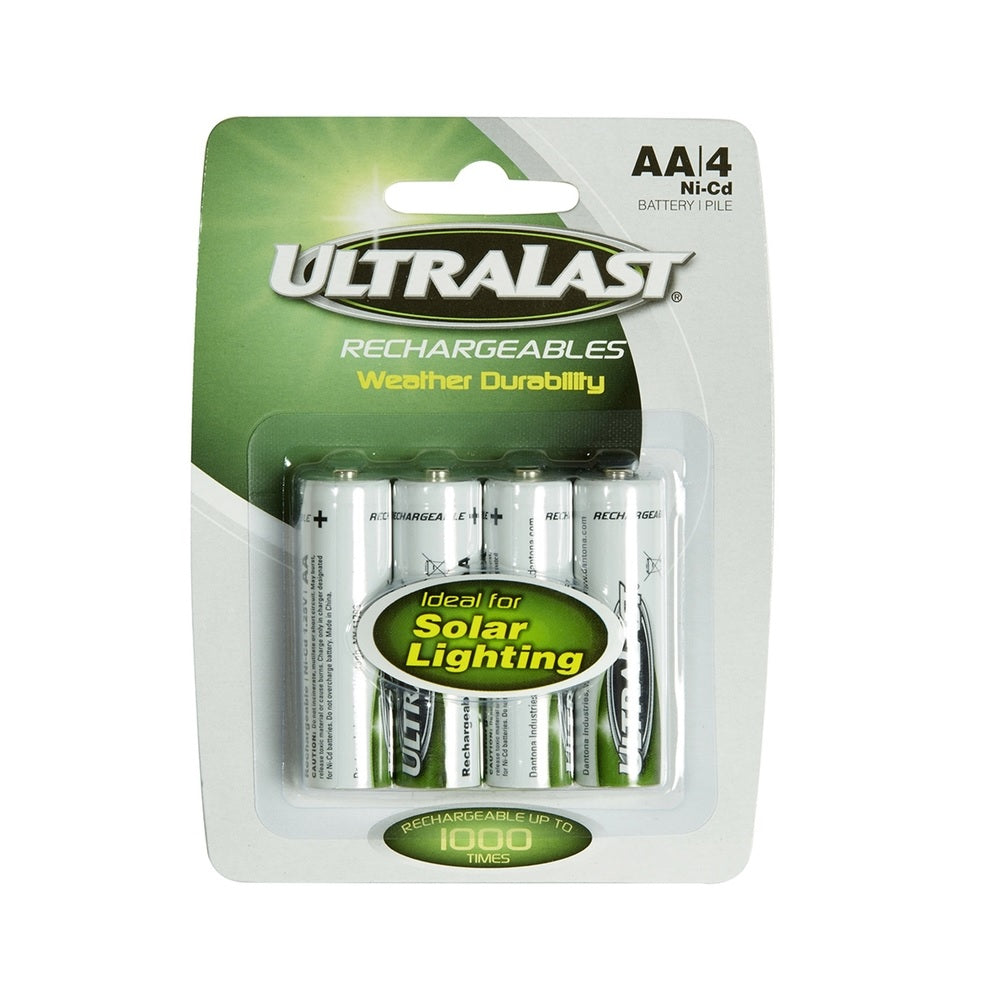 Dantona ULN4AASL Ultralast Solar Rechargeable Battery, 1.2 Volt