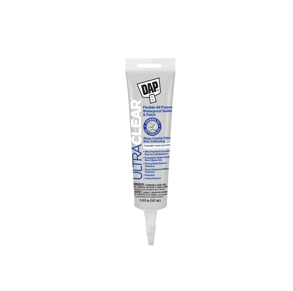 Dap 18387 Ultra Clear All Purpose Waterproof Sealant, 5 Oz