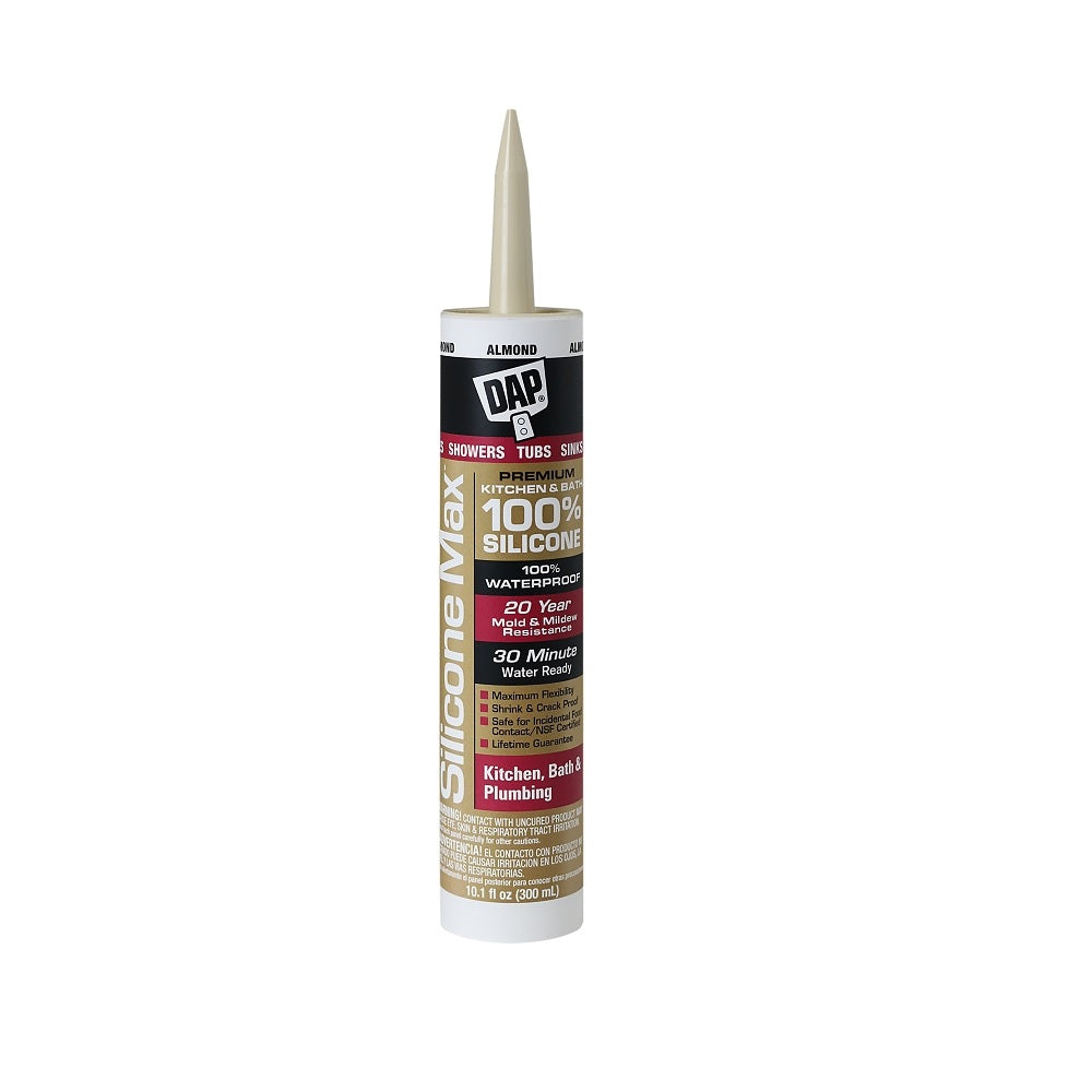 Dap 7079808793 Silicone Max Kitchen and Bath Sealant, 10.1 Ounce