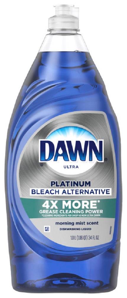 Dawn 31810 Ultra Platinum Bleach Alternative Dishwashing Liquid, 34 Oz