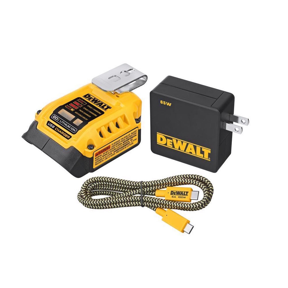 DeWalt DCB094K 20V MAX Lithium-Ion USB Charging Kit, 20 Volt