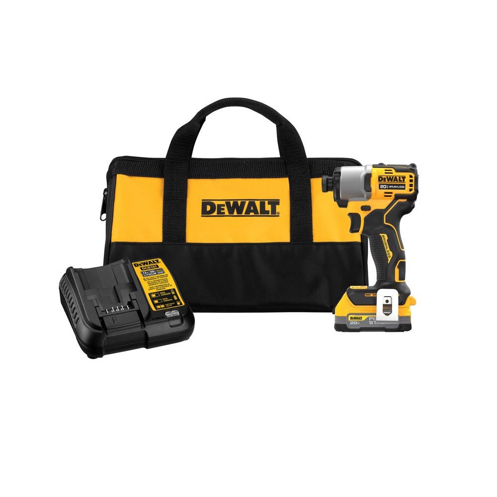 DeWalt DCF840E1 Powerstack Impact Driver Kit, 20 Volt