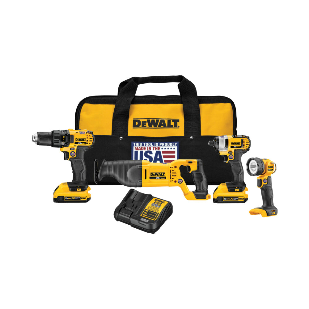 DeWalt DCK420D2 Lithium-Ion Cordless Combo Kit, 20-Volt MAX