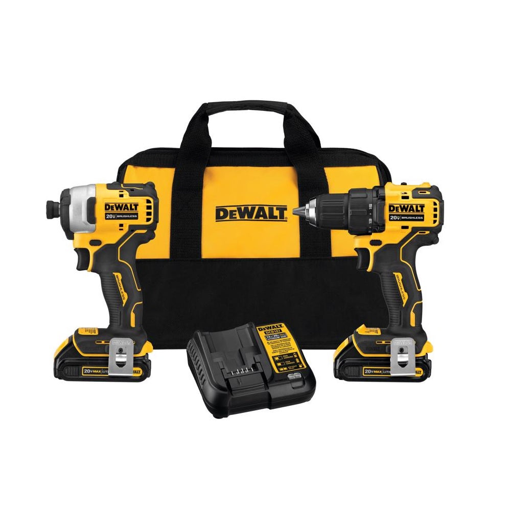 DeWalt DCK225D2 20V MAX ATOMIC Compact Drill & Impact Driver Kit, 20 Volt