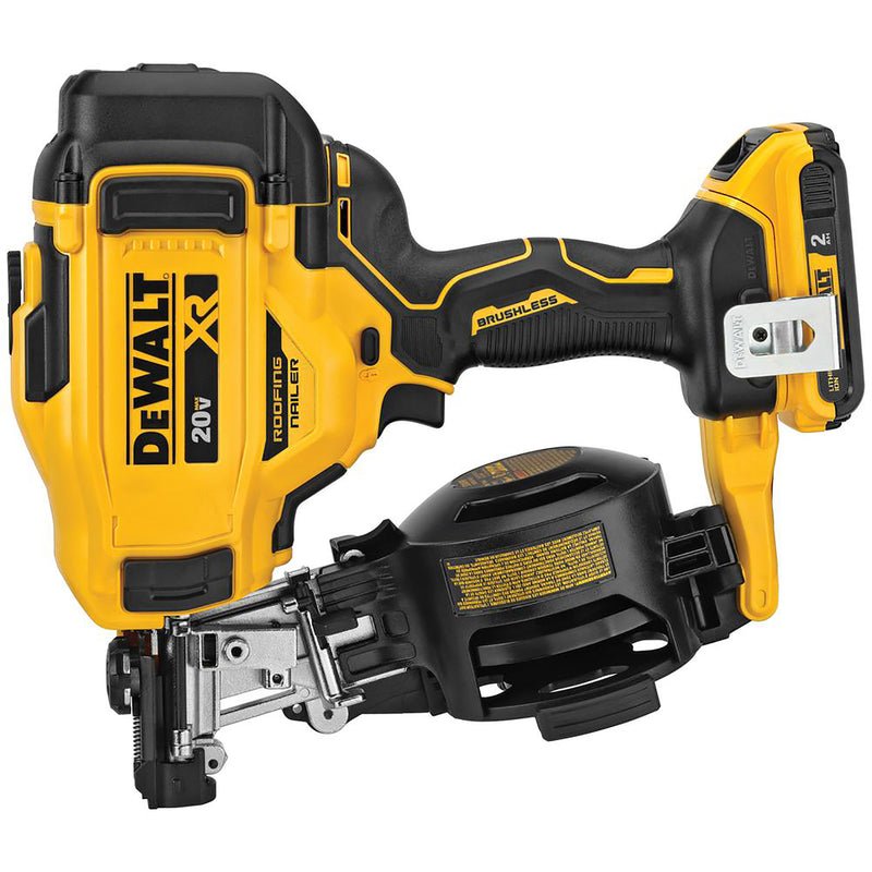 DeWalt DCN45RND1 20V MAX Coil Roofing Nailer, 20 volt