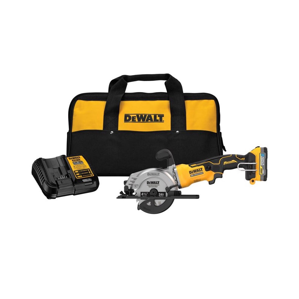 DeWalt DCS571E1 Powerstack Circular Saw Kit, 20 Volt