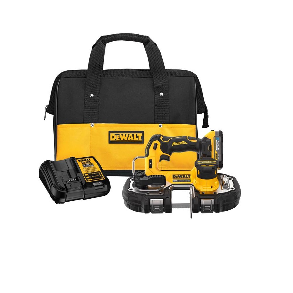 DeWalt DCS377E1 Powerstack Compact Band Saw Kit, 20 Volt