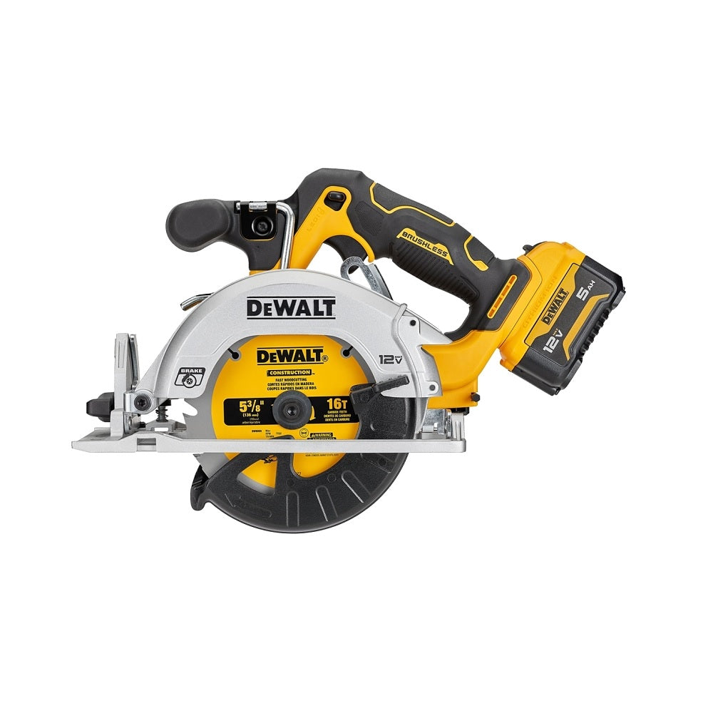 DeWalt DCS512J1 XTREME Sub-Compact Brushless Circular Saw Kit, 12 Volt