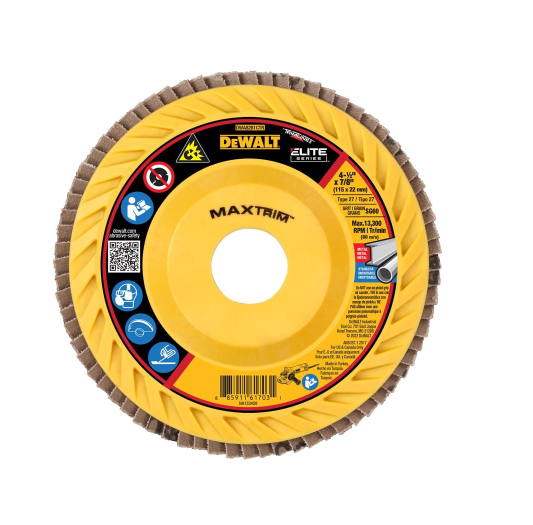 DeWalt DWA8281CTR MaxTrim Flap Disc, Ceramic