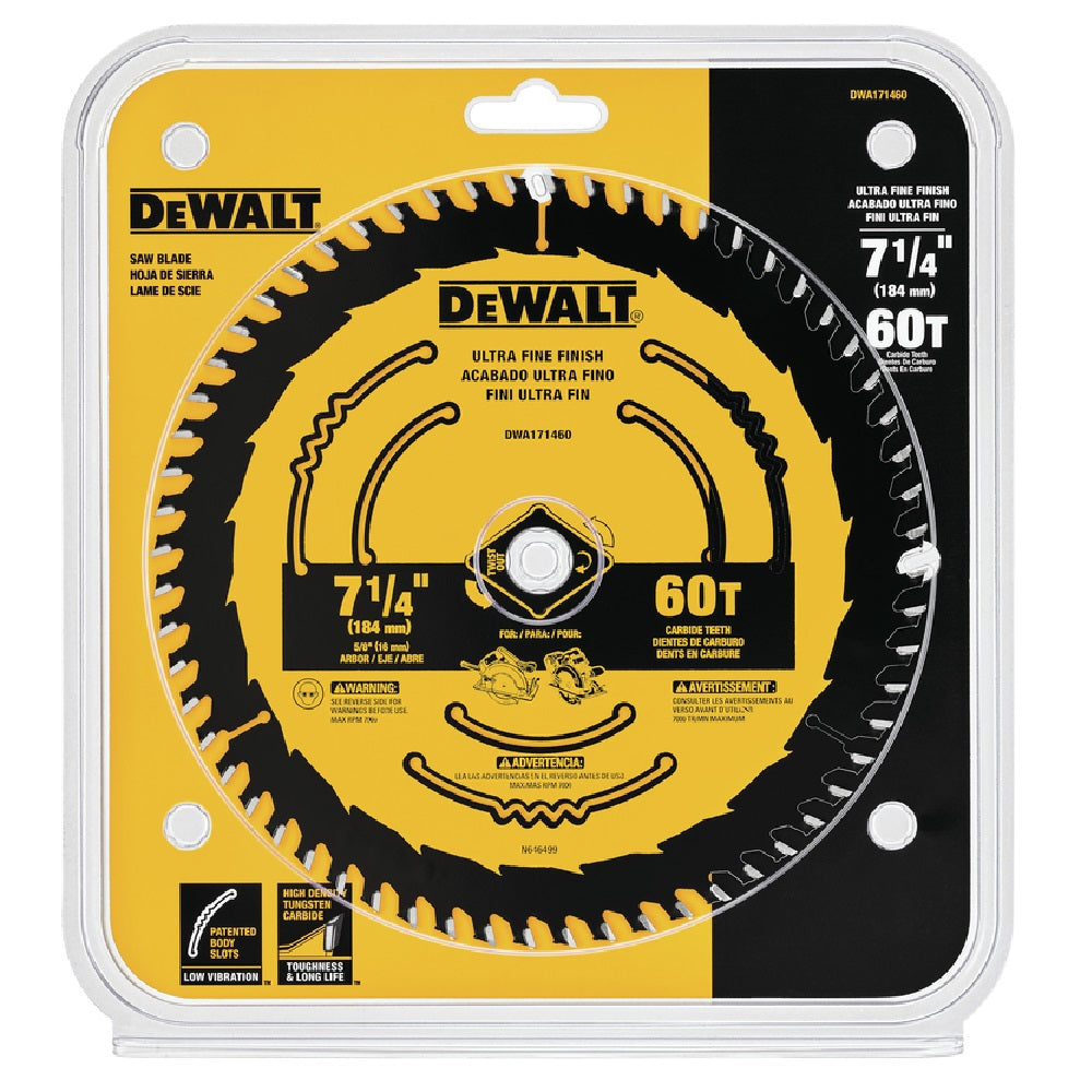 DeWalt DWA171460 Circular Saw Blade, Tungsten Carbide