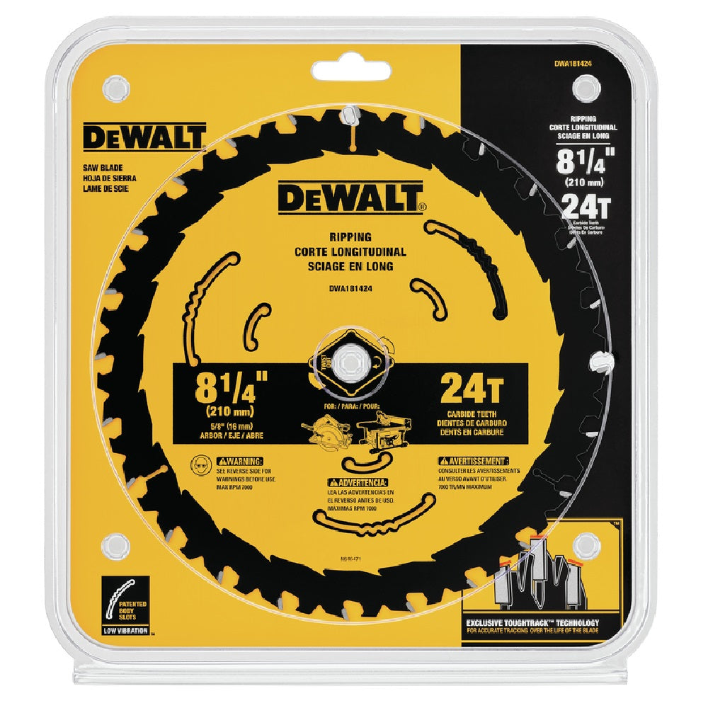 DeWalt DWA181424 Circular Saw Blade, Tungsten Carbide