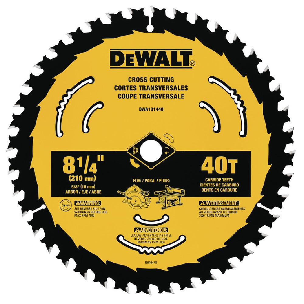 DeWalt DWA181440 Circular Saw Blade, Tungsten Carbide