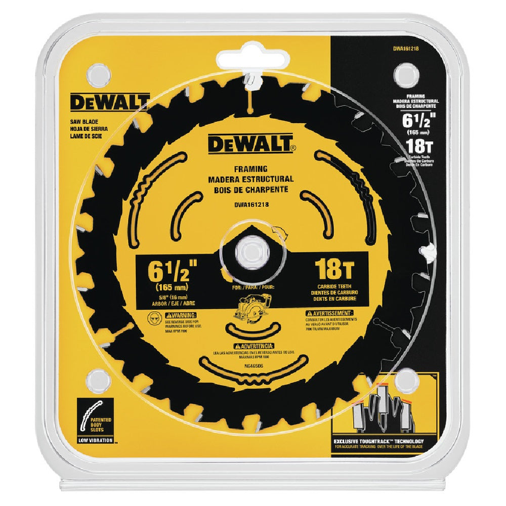 DeWalt DWA161218 Circular Saw Blade, Tungsten Carbide