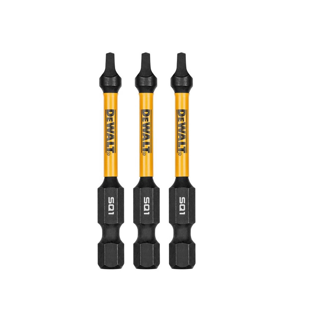 DeWalt DWAF2SQ1IR3 FlexTorq Square Impact Driver Bit Set, Steel