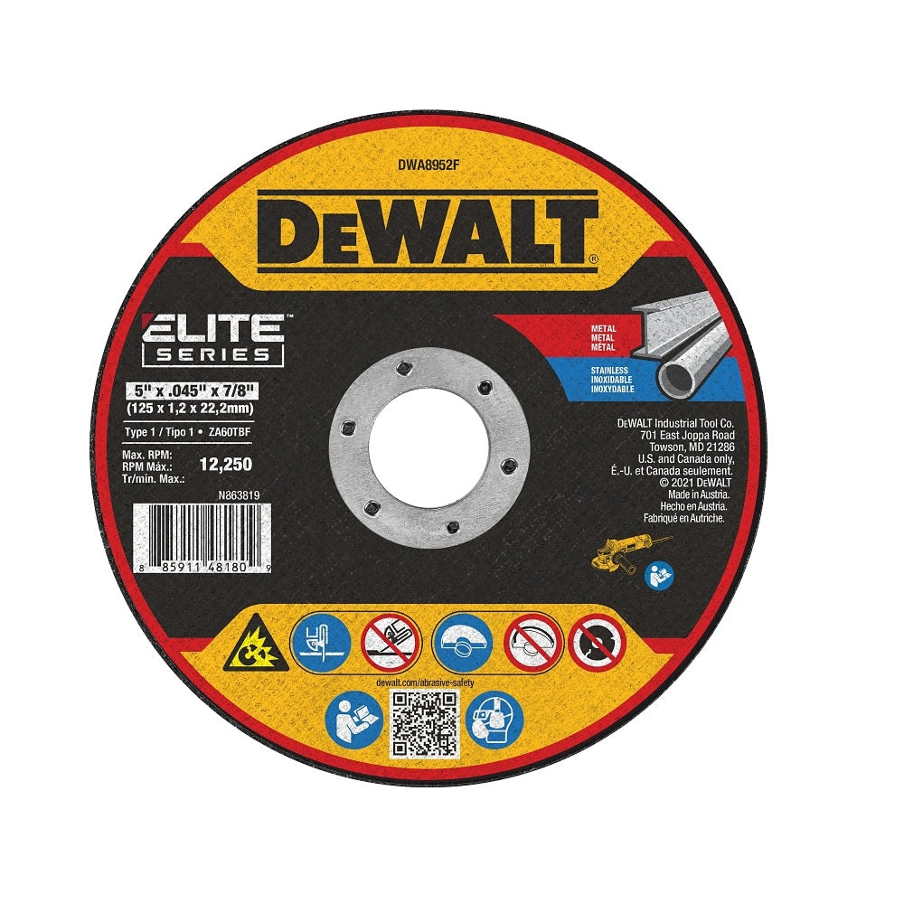 DeWalt DWA8952F XP Cutting Wheel, 5 Inch