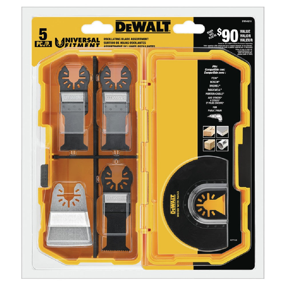 DeWalt DWA4216 Oscillating Accessory Kit, High Speed Steel