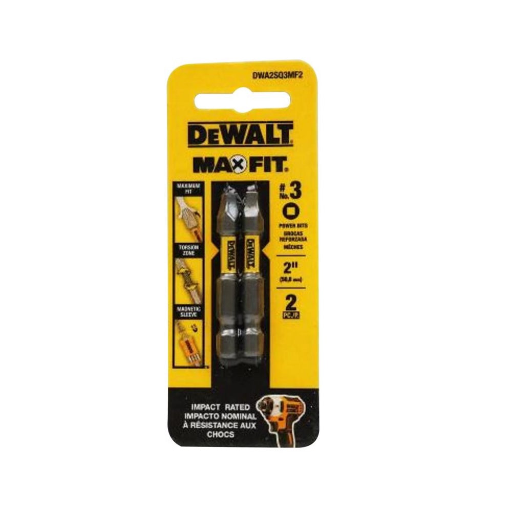 DeWalt DWA2SQ3MF2 MAXFIT Screwdriver Bit, 2 Inch