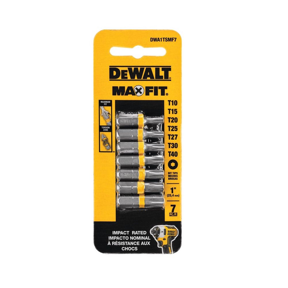 DeWalt DWA1TSMF7 Max Fit Torx Screwdriver Bit Set, 1 Inch