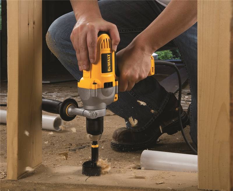 DeWalt DWD215G Mid-Handle Grip Drill with Keyless Chuck, 1/2 in